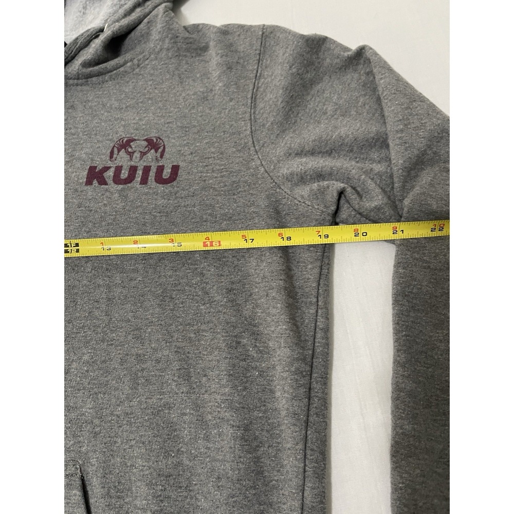 Kuiu Hoodie Womens Medium Gray Logo Outdoor Hunting Pockets Sweatshirt Hiking - Picture 5 of 7